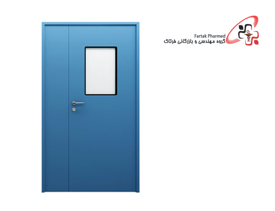 Door and a half door of a clean room 